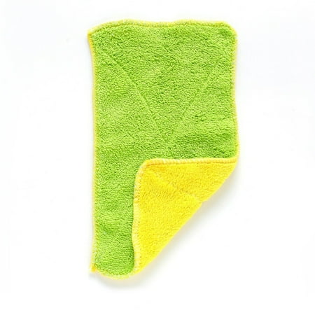 

Biplut 1 Pc Microfiber Thick Hand Towel Kitchen Dish Plate Washing Cleaning Cloth (Green/Yellow)