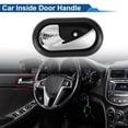 thumbnail image 3 of Mango de puerta interior del lado del conductor delantero y del lado del pasajero trasero izquierdo para Renault Logan Duster 2012-2016, mango de puerta interior No.8200733848, tono negro plateado, 3 of 6