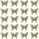 thumbnail image 1 of 20 piezas de adornos navideños con mariposas brillantes, adornos colgantes para árbol de Navidad con mariposas brillantes en 3D, decoración de mariposas artificiales huecas con clips y tallos para cor, 1 of 7