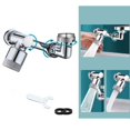 thumbnail image 1 of Robinet d'Extension Pivotant 1080 Robinet Multifonctionnel Régulateur de Jet Robinet d'Extension Pivotant avec Aérateur 2 Modes Adaptateur de Robinet avec Laiton Universel, 1 of 4