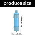 thumbnail image 3 of Outdoor Water Filter Personals Straw Water Filtrations Systems Emergencies Survival Waters Purifiers For Camping Hiking, 3 of 9