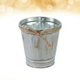 thumbnail image 2 of Monyance Metal Flower Vase Metal Bucket Flower Vase Rustic Farmhouse Planter for Home Office(3.74X3.54X3.54Inches), 2 of 10