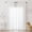 Beige, variant on Sleep Zone Jacquard Stripes Sheer Curtains with Silver Leaf Pattern, Semi-Blackout Curtain Panels Living Room Bedroom Bathroom 2 Panels, 52" x 84" White