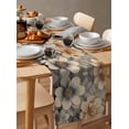 thumbnail image 6 of Orange Grey Spring Floral Table Runner Cotton Linen 90 Inch Holiday Dresser Scarves, Vintage Watercolor Flower Tablerunner for Kitchen Coffee Dining Bedroom Living Room Dinner Scarf Décor 13''x90'', 6 of 9