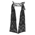 thumbnail image 7 of Xiaoxatg Vintage Dress Gothic Streetwear Outerwear with Strap Vest and Caped Sleeves for Cosplay Themed Events Black M, 7 of 7