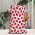 thumbnail image 5 of Pofeuu Strawberry Print Burlap Bags with Drawstrings Drawstring Gift Bags Pouch Bag for Thankgiving Birthday Party Gift Wrapping Treats and Party Favors-Small, 5 of 9