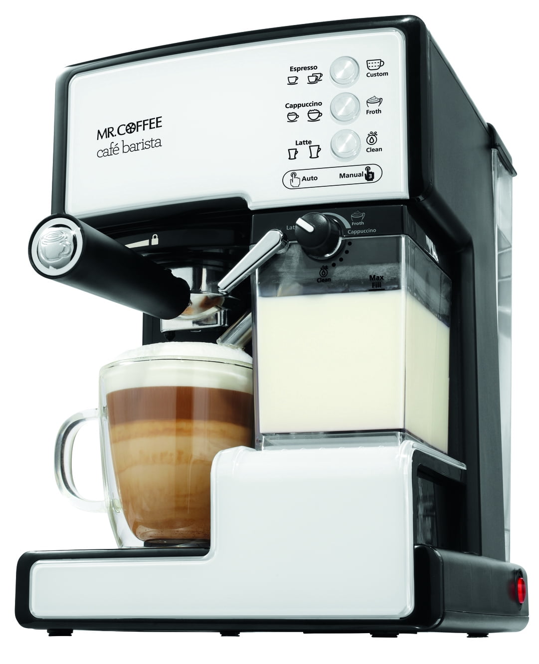 Coffee BVMC-ECMP1000-RB Café Barista Espresso and Cappuccino Maker Black//Silver for sale online Mr