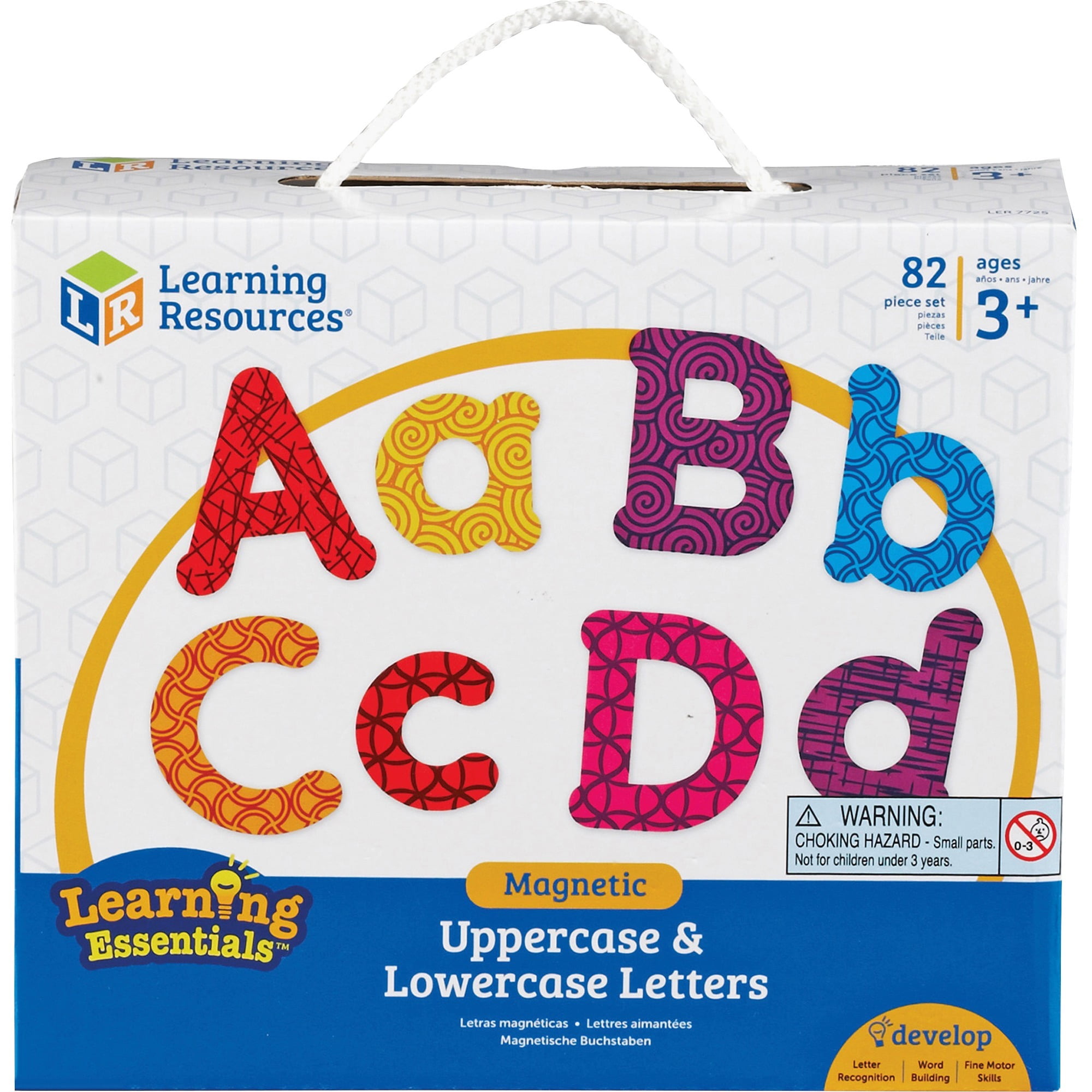 Learning Resources Upper/Lower Case Magnetic Letters, Assorted, 82