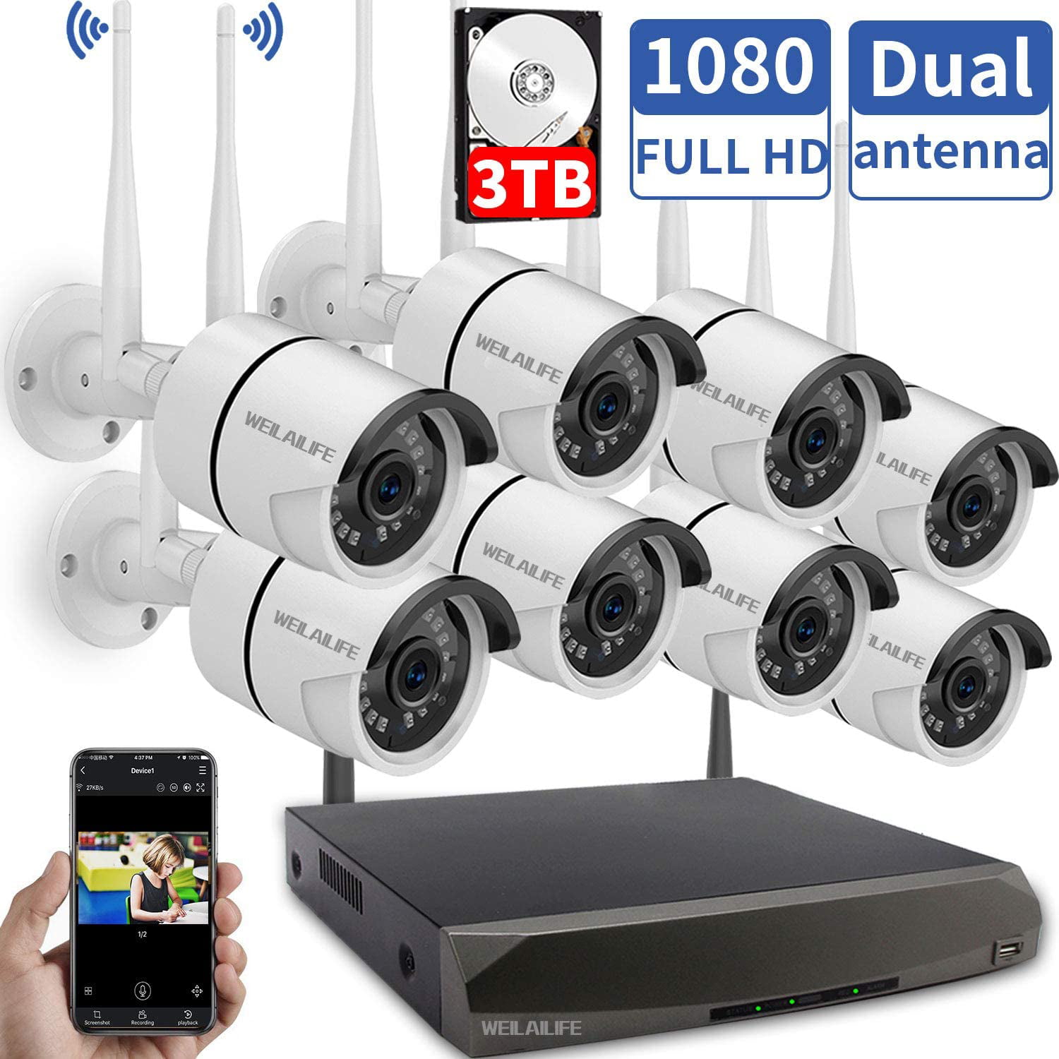 walmart outdoor home security cameras