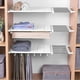 thumbnail image 3 of 1Pc Wardrobe Layered Divider Punch-free Storage Rack Home Clothes Shelf (White), 3 of 3