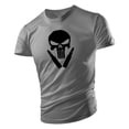 thumbnail image 1 of Camiseta holgada y transpirable para hombre, Top deportivo informal de gran tamaño para correr, Fitness, estampado de Calavera, ropa de calle de Hip-Hop, 4XL, 1 of 4