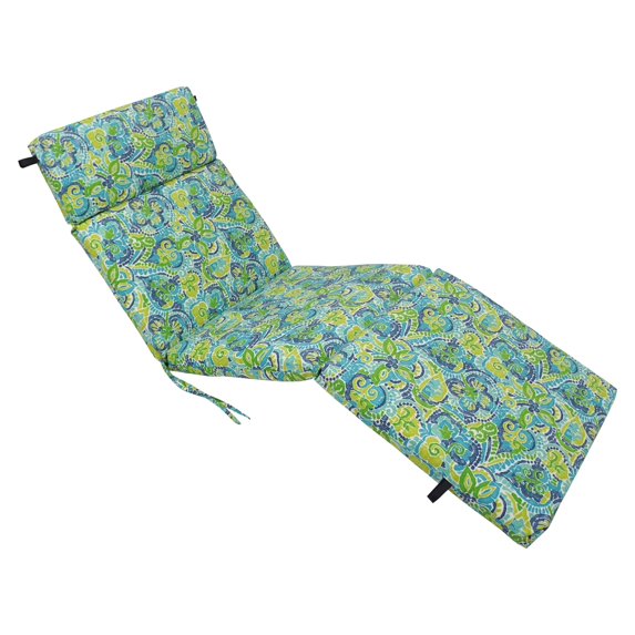 Blazing Needles 72-inch All-Weather Chaise Lounge Cushion - 72" x 45" Destiny Carribean