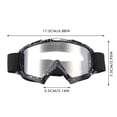 thumbnail image 2 of SNNROO Motorcycle Goggles Windproof Dirt Bike ATV Racing Goggles with Ski Goggles and Glasses Included, 2 of 8