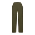 thumbnail image 4 of Women Pants Wide Straight Leg Baggy Pants Capris Pants Womens Pants Casual Soft Pants Slacks for Women, 4 of 6