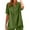 Army Green, variant on Linen Shirts for Women Trendy 2025 Plus Size Short Sleeve Button V Neck Summer Tops Casual Oversized Tshirt Blouses Watermelon Red S