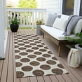 thumbnail image 6 of Addison Rugs Chantille Indoor/Outdoor Transitional Circles Brown Washable Runner Rug, 2'3" x 7'6", 6 of 6