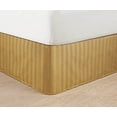 thumbnail image 3 of Wrinkle Free - STRIPE Bed Skirt - Pleated Tailored 14" Drop - All Sizes and Colors , Full , Gold, 3 of 3