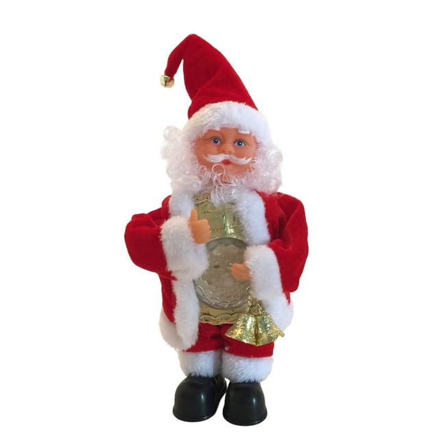 1pc Christmas Sound And Light Toy Movable Santa Companion A Great Christmas Surprise