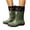 Green, variant on Women's Ankle Rain Boots Waterproof Non Slip Adjustable Cuff Lightweight Gardening Boots for Outdoor Work Green