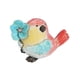 thumbnail image 5 of Injueey Mini estatuilla de pájaro de resina, adorno de animales de simulación con artesanías de flores, estatuas para decoración de Decoración del hogar Azul, 5 of 6