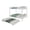 White, variant on Leumius Triple Bunk Bed Full over Full with Trundle, Convertible Metal Bunk Bed Frame with Ladder & Safety Guardrail, Space-Saving for Teens and Adults,White