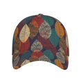 thumbnail image 2 of Yiaed Autumn Leaves Print Cap Adjustable Size for Running Workouts and Outdoor Activities All Seasons, 2 of 5