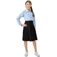 thumbnail image 6 of Classroom School Uniforms Girls Longer Length Kick Pleat Skirt, 6 of 7