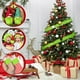 thumbnail image 4 of Nvzi 4 rollos de cinta de piel sintética navideña para decoración de árboles de Navidad o lazos de coronas artesanales de 59 x 1,96 pulgadas (multicolor B), 4 of 5