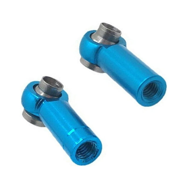 2pcs Tie Rod End Component Link Joint Universal RC Car Positive Reverse Thread Ball Head Holder Upgrading Accessory Replace Part Blue