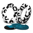 thumbnail image 1 of Almohadillas SoloWit de repuesto para auriculares, piel proteica, leopardo de nieve, 1 of 7