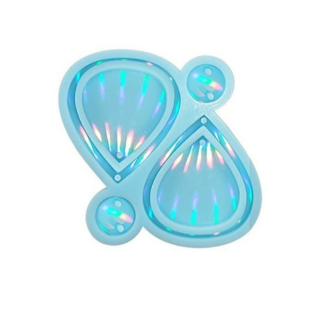 

Holographic Light and Shadow Epoxy Resin Silicone Mold DIY Holographic Earring Pendant Epoxy Resin Silicone Mold C