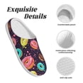 thumbnail image 5 of Kdxio Donuts1 Women's Men's Slippers Plush Slip-On House Slipper for Winter Indoor Soft Cushion Non-slip Fluffy Slides Slippers-46/47, 5 of 7