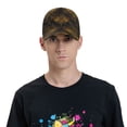 thumbnail image 4 of Fotbe Gold Dragonfly Mandala Gorro Clásico de Béisbol, Gorra Ajustable con Broche Snapback, Gorro de Exterior de Algodón Suave, 4 of 6