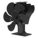 thumbnail image 2 of Estufa de calor con ventilador de 6 aspas, resistencia a altas temperaturas, autoarranque, estufa de leña, ventilador para hogar, diámetro negro de 152mm, 2 of 10