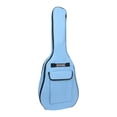 thumbnail image 2 of Bolsa para guitarra, bolsa para concierto, asa de transporte de viaje, cubierta antipolvo para guitarra eléctrica a prueba de polvo, correas dobles , azul Baoblaze Estuche para bajo eléctrico, 2 of 8
