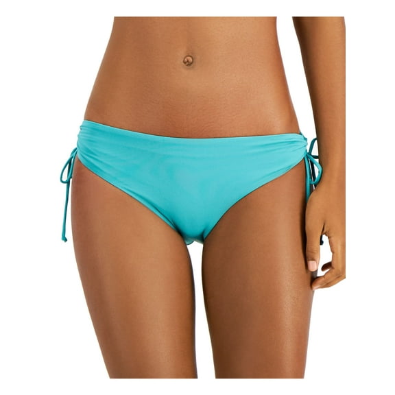 ROXY Women's Green Stretch Side Tie Full Coverage Beach Classics Bikini Swimsuit Bottom L