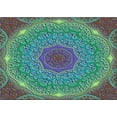 thumbnail image 1 of Ahgly Company Machine Washable Indoor Rectangle Transitional Mint Green Area Rugs, 5' x 8', 1 of 7