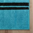thumbnail image 7 of Echo Shapes & Circles Blue & Brown Modern Geometric Comfy Casual Hand Carved Area Rug 4x5 4x6 ( 3'11" x 5'3" ) Easy Clean Stain Fade Resistant Abstract Contemporary Thick Soft Plush Living Room Rug, 7 of 7