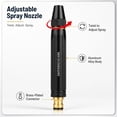 thumbnail image 4 of Heavy Duty Adjustable Twist Hose Nozzle Jet Sweeper Nozzle, Adjustable Metal Nozzles Garden Hose Sprinkler, Powerful High-Pressure Water Gun for Car Cleaning, 4 of 8