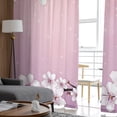 thumbnail image 5 of Spring Cherry Blossom Dream Gradient Sheer Curtains Living Room Bedroom Kitchen ration Window Voiles Organza Tulle Curtain, 5 of 7