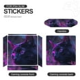 thumbnail image 4 of Decal Skin for PS4 Slim / PS4 Pro / PS4, Whole Body Vinyl Sticker Cover for Playstation 4 Console and Controller (Neon Dark Cat), 4 of 5