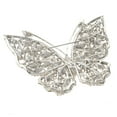 thumbnail image 2 of Large Crystal Butterfly Brooch, 2 of 2
