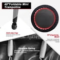 thumbnail image 3 of PRIJESSE Foldable Mini Trampoline,40" Rebounder Trampoline for Adults & Kids 440lbs Capacity with T-Shaped Adjustable Bar, Indoor Fitness Workout Exercise Equipment, 3 of 5