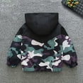 thumbnail image 4 of FINALGANG Boys Coat Fall Winter Kids Camouflage Patchwork Hooded Jacket Long Sleeve Relaxed Fit Coat For Daily Outdoor Play Activities Versatile Outerwear, 4 of 8