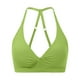thumbnail image 4 of Sujetador deportivo a prueba de golpes para mujer - Tirantes ajustables, cuello en V, relleno extraíble, nailon/spandex, yoga, running, fitness, tallas S-XL, contorno de pecho 66-75 cm, 4 of 8