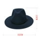thumbnail image 3 of Sombrero de Panamá clásico de ala ancha para mujer, sombrero de fieltro de lana con hebilla de cinturón Fridja  nalpqowj1273, 3 of 3