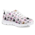 thumbnail image 2 of Pzuqiu Floral French Bulldog Running Shoes for Girls Size 12 Lightweight Kids Tennis Shoes Breathable Mesh Sneakers Comfy Walking Shoes, 2 of 5