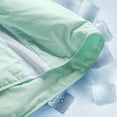 thumbnail image 3 of Puredown Lightweight Breathable Cooling White Down Comforter, Mesh Design Oversized Blanket, Twin, Green, 3 of 5