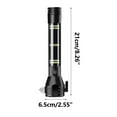 thumbnail image 3 of SUTENGDA 13-in-1 Car Emergency LED Flashlight Tool Kit with 2000mAh Power Bank  Window Breaker  Rope Cutter  120dB Alarm  Compass - USB Rechargeable Aluminum Survival Escape Tool for Vehi, 3 of 9