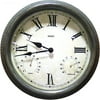 14" Country Manor Metal Clock With Therm